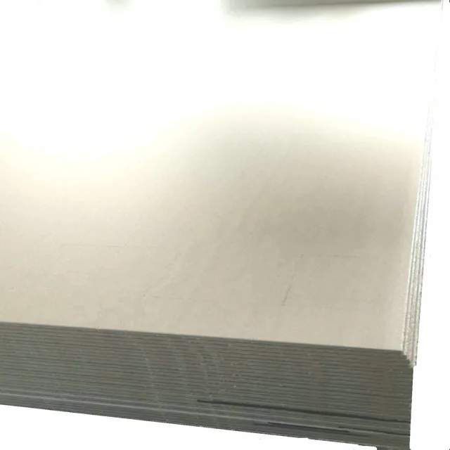 Hot-rolled titanium plate stack with visible edge