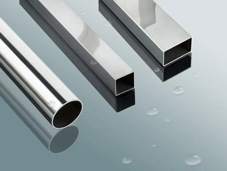 Square titanium tubes bundled together