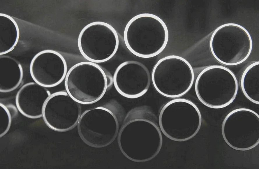 Titanium tubes stored in a bundle