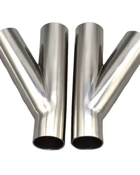 Titanium pipe elbow fitting with bevelled ends