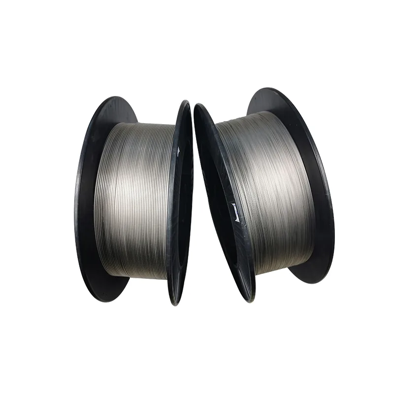 Coil of fine titanium wire